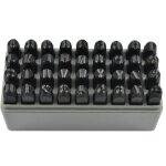 Jbm - ensemble de matrices de lettres et de chiffres 8mm. 53119