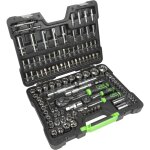 Jbm - mallette � outils de 113 pi�ces avec cl�s � douille chrom�es � 12 tranchants 54047