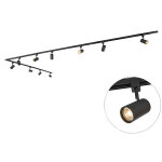 Jeana - led syst�me sur rail spot luminaire plafond, plafonnier compatible pour led - 10 lumi�re - l ...