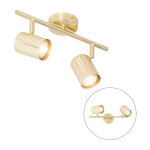 Jeana - spot plafond, plafonnier - 2 lumière - l 305 mm - laiton - moderne - éclairage intérieur - salon ... Jeana - spot plafond, plafonnier - 2 lumière - l 305 mm - laiton - moderne - éclairage intérieur - salon ...