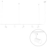 Iconic jeana - suspension - 5 lumire - l 193 cm - blanc - moderne - clairage intrieur - salon i chambre ...