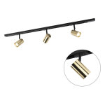 Jeana - systme sur rail spot luminaire plafond, plafonnier compatible pour led - 3 lumire - l 100 cm ...