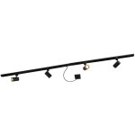 Jeana - syst�me sur rail spot luminaire plafond, plafonnier compatible pour led - 4 lumi�re - l 200 cm ...