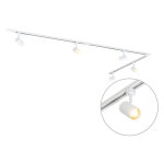 Iconic jeana - systme sur rail spot luminaire plafond, plafonnier compatible pour led - 5 lumire - ...