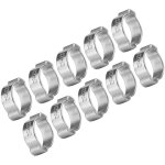 Jeffergarden 10 colliers de serrage � deux oreilles en fer galvanis� zingu� 5?23 mm pour tuyaux d'essence ...