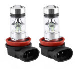 Jeffergarden 2x h8 h11 8000k ice blue 100w led kit d'ampoules pour feux de voiture fog car