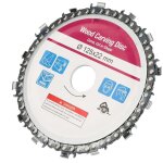 Jeffergarden disque � meuler rouge de 125 mm (5 pouces) pour meuleuse d'angle, disque de scie � bois ...