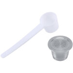 Jeffergarden nouvelle capsule � caf� rechargeable et r�utilisable en acier inoxydable pour machine nespresso ...