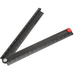 Jeffergarden r�gle pliante en alliage d'aluminium 0 - 300 mm, simple, pliable � 90�, r�gle de papeterie ...
