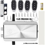 Jeffergarden serrure de porte �lectronique sans fil avec t�l�commande - verrou �lectrique portail intelligente ...