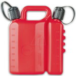 Jerrican double avec goulotte souple et goulotte rigide 3 + 1, 5 l - arnold
