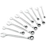 Jeu de 10 cl�s mixtes � cliquet 8 - 19 mm sur �tui portatif - 467b. jp10pb - facom