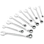 Jeu de 10 cls mixtes  cliquet 8 - 19 mm sur tui portatif - 467b. jp10pb - facom