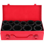Jeu de 10 douilles profondes m�triques 3 / 4  6 points - 22 � 50mm, pour outillage auto