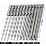 Jeu de 11 embouts longs torx pour tournevis et visseuse �lectrique - embouts magn�tiques - tige hexagonale ...