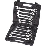 Jeu de 12 cl�s mixtes articul�es � cliquet stilker 12715
