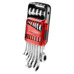 Facom - jeu de 12 cls mixtes  cliquet 7 - 19 mm sur tui portatif - 467b. jp12pb