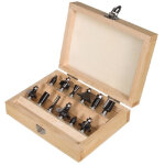 Jeu de 12 fraises � bois fraises � rainurer queue 8 - 12 mm fraiseuse � pantographe