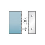 Jeu de 2 fers profil�s acier sp - ht. 90 x 5, 5 mm - enture multiple 4 mm m590. 134 - �paisseur 5, 5 ...