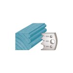 Jeu de 2 fers profil�s ht. 40 mm triple tourillons m90 pour porte - outils de toupie - dimensions 40 ...