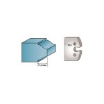 Jeu de 2 fers profil�s ht. 40 x 4 mm brut m193 pour porte - outils de toupie - 2 pi�ces - 40 mm x 4 mm ...