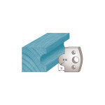 Jeu de 2 fers profil�s ht. 40 x 4 mm m14 pour porte - outils de toupie - acier sp - �paisseur 4 mm - ...