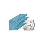 Jeu de 2 fers profil�s ht. 40 x 4 mm profil / contre - profil m96 pour porte - outils de toupie - acier ...