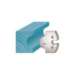 Jeu de 2 fers profil�s ht. 50 x 5, 5 mm gueule de loup m226 pour porte - outils de toupie - �paisseur ...