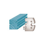 Jeu de 2 fers profil�s ht. 50 x 5, 5 mm languette / rainure 5 mm m201 - �paisseur 5, 5 mm - acier sp ...