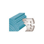 Jeu de 2 fers profil�s ht. 50 x 5, 5 mm moulure r�gence m243 - 50 mm - 50 mm, 5, 5 mm - 5, 5 mm - acier ...