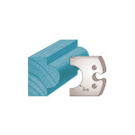 Jeu de 2 fers profil�s ht. 50 x 5, 5 mm mouton m227 en acier sp - �paisseur 5, 5 mm - rayon 15 mm - entraxe ...