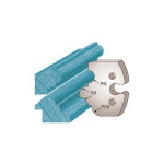 Jeu de 2 fers profil�s ht. 50 x 5, 5 mm pour porte - outils de toupie - acier sp - epaisseur 5, 5 mm ...