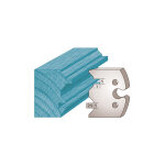 Jeu de 2 fers profil�s ht. 50 x 5, 5 mm sp�cial volet / lambris m239 - utilisation avec toupie - acier ...