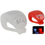 Lot de 2 lampes torches v�lo signalisation avant et arri�re 1x4lr1130 piles incluses dunlop