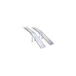 Jeu de 2 rampes courbées pliables en alu l: 226 cm, l: 30 cm, longueur pliée: 116 cm, livrée avec 4 Jeu de 2 rampes courbées pliables en alu l: 226 cm, l: 30 cm, longueur pliée: 116 cm, livrée avec 4