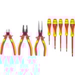 Jeu de 3 pinces ergotorque et 5 tournevis isols ultimate