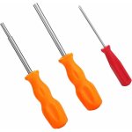 Jeu de 3 tournevis de s�curit� gamebit 3, 8 mm 4, 5 mm 2, 5 mm pour cartouches retro