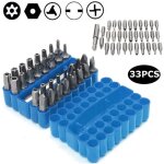 Jeu de 33 embouts de tournevis magn�tiques avec extension porte - embout, de s�curit� anti - tamper sae ...