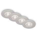 Jeu de 4 lampes encastr�es plafond led, lampes encastr�es ultraplates, spots encastr�s salle de bain, ...