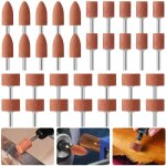 Jeu de 42 meules en oxyde d'aluminium m�ches de pon�age avec tige de 1 / 8' compatible avec dremel pour ...