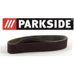 Parkside ? lot de 5 bandes abrasives 50mm x 686mm ? grain p80 pour ponceuse � bande ? pour pon�age bois ...