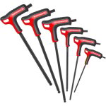 Jeu de 6 cl�s 6 pans � t�te sph�rique poign�es t du 3 au 8 mm facom 84tzsa. pb