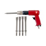 Jeu de 7 marteaux burineurs smh - b, burin pointu, plat, d�coupe - t�le, coupe - rivets, sectionnement ...