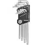 Jeu de 9 cl�s � pince torx t10 - t50 56478 vorel