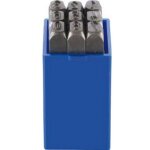 Jeu de chiffres  frapper, hauteur des caractres : 10 mm