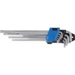Jeu de cls allen extra longues + extra courtes profil t (pour torx) t10 - t50 9 pices bgs 9375