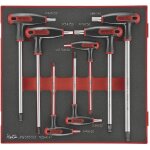 Teng tools - jeu de cles allen hex avec poigne en t foam2 tray 2, 5 - 8mm 7 pices tedhex7