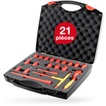Wiha - jeu de clés à cliquet isolées 3 / 8' 21 pcs y compris un coffret (43023) Wiha - jeu de clés à cliquet isolées 3 / 8' 21 pcs y compris un coffret (43023)