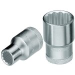 Jeu de cl�s � douille d 19 1 / 2 po. 12 pans ouverture de cl� 1. 14 po. longueur 44, 5 mm