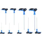 Brilliant tools - jeu de cl�s m�les coud�es 6 pans creux � t�te sph�rique � poign�e en t, 9 pi�ces